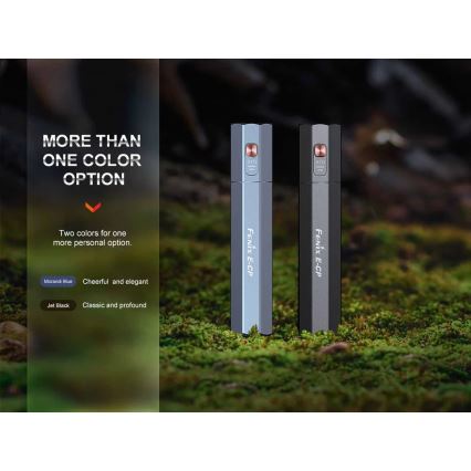 Fenix ECPBLCK - LED Uzlādējams lukturis ar lādētājakumulators USB IP68 1600 spīdīgs 504 h 5000 mAh melna