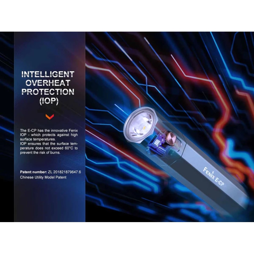 Fenix ECPBLCK - LED Uzlādējams lukturis ar lādētājakumulators USB IP68 1600 spīdīgs 504 h 5000 mAh melna