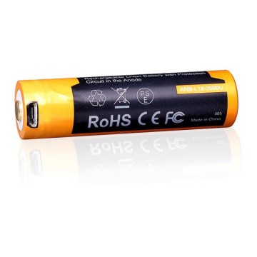 Fenix FE18650LI26USB - 1 gab. USB uzlādējamais akumulators, 3,6 V, 2600 mAh