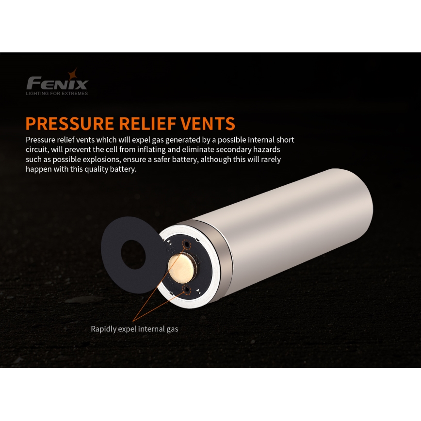 Fenix FE21700V20 - 1 gab. Uzlādējamais akumulators 21700/3,6 V 5000 mAh