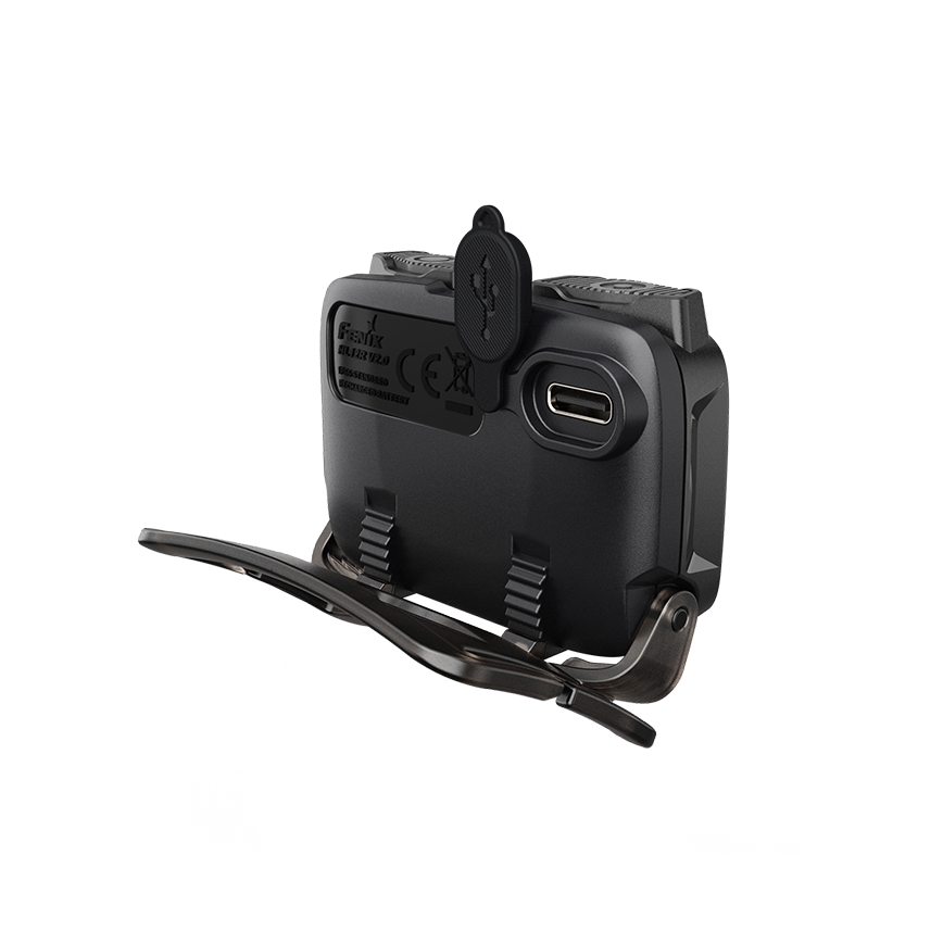 Fenix HL12RV20BLC - LED regulējama uzlādējama galvas lampa LED/USB 950 mAh IP66 500 lm 112 h melna