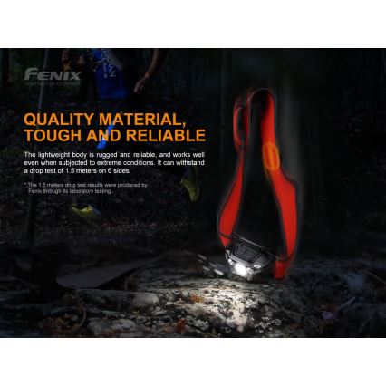 Fenix HL18RTRAIL - LED Uzlādējams galvas lukturis LED/3xAAA IP66 500 lm 300 hrs