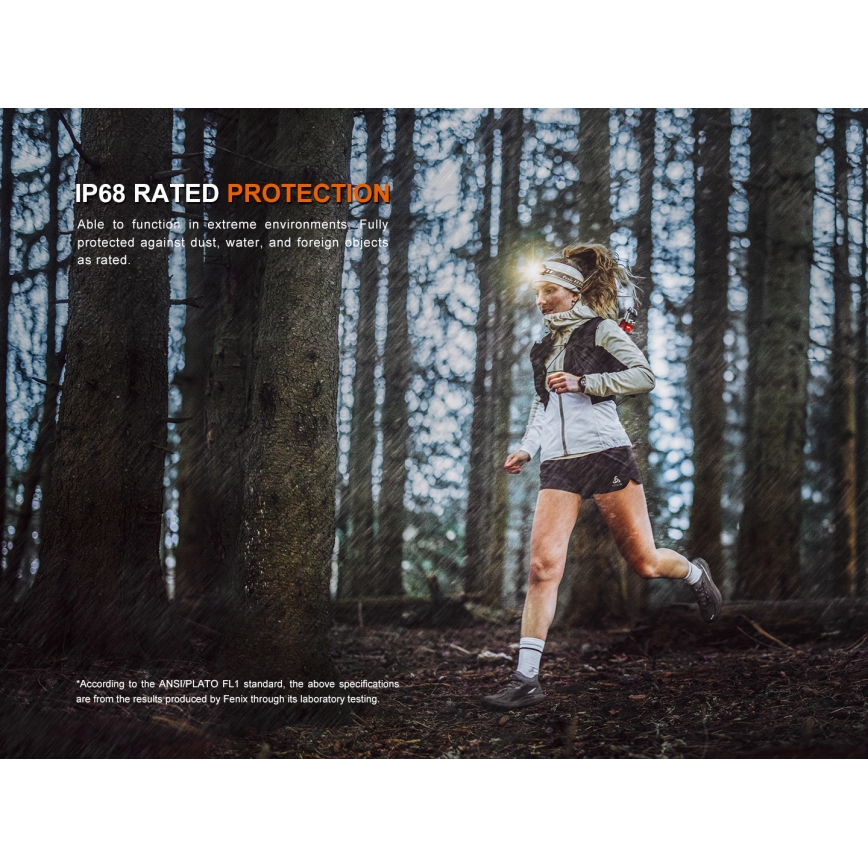 Fenix HM23V20 - LED Aptumšojama galvas lampa LED/1xAA IP68 300 lm 100 h