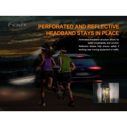 Fenix HM50RV20 - LED Uzlādējama galvas lampa 3xLED/USB/1xCR123A IP68 700 spīdīgs 120 h 700 mAh