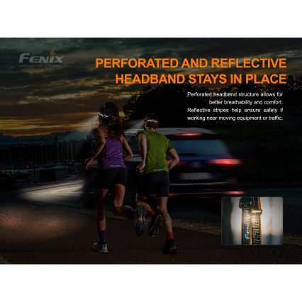 Fenix HM51RV20 - LED Uzlādējama galvas lampa 3xLED/1xCR123A/USB IP68 700 spīdīgs 120 h 700 m