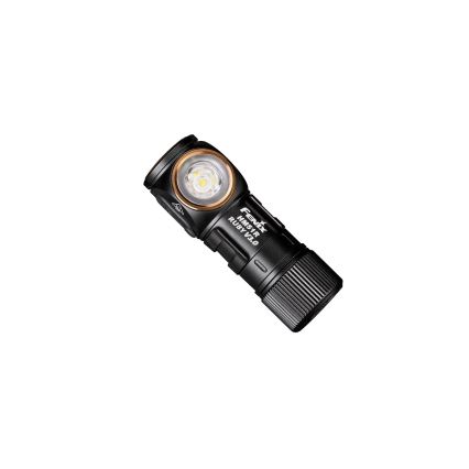 Fenix HM51RV30 - LED regulējams, uzlādējamais galvas lukturis LED/USB/1xCR123A 950 mAh IP68 860 lm 125 h oranžs