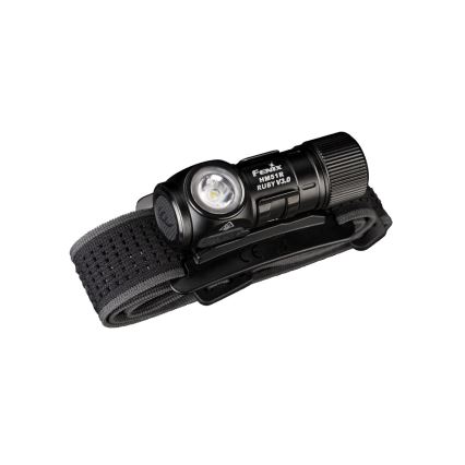 Fenix HM51RV3ABL - LED uzlādējama galvas lampa ar regulējamu spilgtumu LED/USB/1xCR123A 950 mAh IP68 860 lm 125 h melna