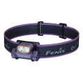 Fenix HM55RPRP - LED uzlādējamais galvas lukturis ar regulējamu spilgtumu LED/USB/1xCR123A 1600 mAh IP68 1200 lm 141,2 h violeta/melna