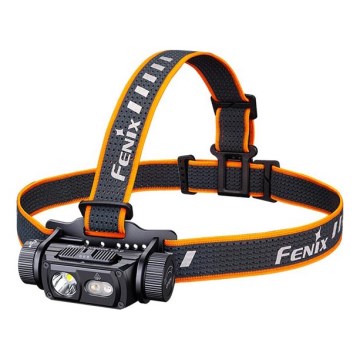 Fenix HM60RV20 - LED aptumšojama uzlādējamā galvas lampa LED/USB 4000 mAh IP68 1600 lm 292 h oranžā