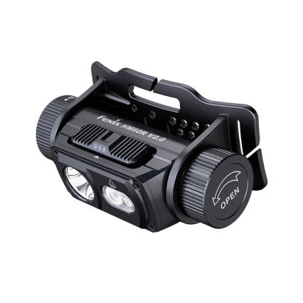 Fenix HM60RV20 - LED aptumšojama uzlādējamā galvas lampa LED/USB 4000 mAh IP68 1600 lm 292 h oranžā