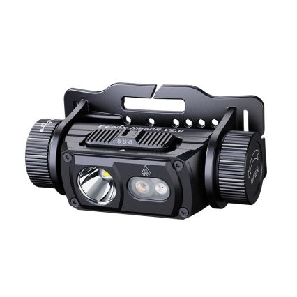 Fenix HM60RV20 - LED aptumšojama uzlādējamā galvas lampa LED/USB 4000 mAh IP68 1600 lm 292 h oranžā