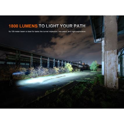 Fenix HM61RV30 - Regulējams LED uzlādējams galvas lukturis LED/USB/1xCR123A 4000 mAh IP68 1800 lm 400 h melns