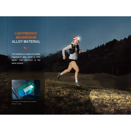 Fenix HM62TMGM - LED Aptumšojama uzlādējams galvas lampa LED/USB IP68 1200 spīdīgs 280 h 3400 mAh