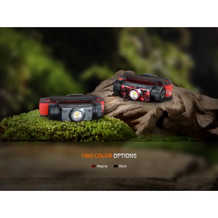 Fenix HM62TMGM - LED Aptumšojama uzlādējams galvas lampa LED/USB IP68 1200 spīdīgs 280 h 3400 mAh