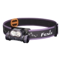 Fenix HM65RTV20PRP - LED Aptumšojama uzlādējama galvas lampa LED/USB/2xCR123A IP68 1600 lm 300h 3400 mAh melna/violeta