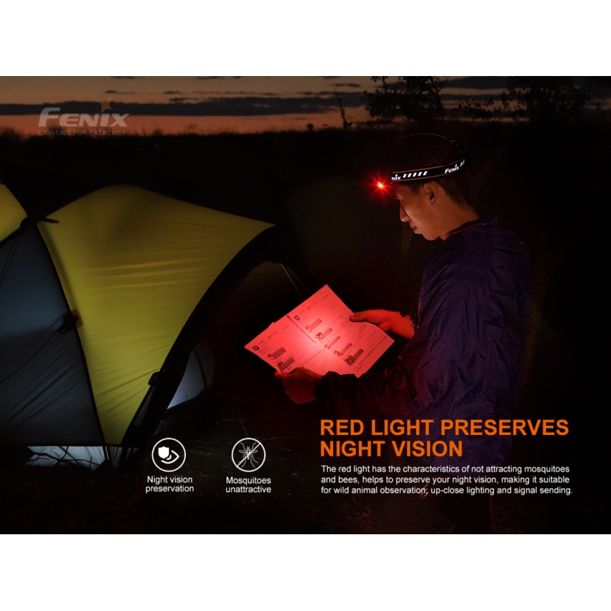 Fenix HM70R - LED Uzlādējama galvas lampa 4xLED/1x21700 IP68 1600 spīdīgs 800 h 5000 mAh