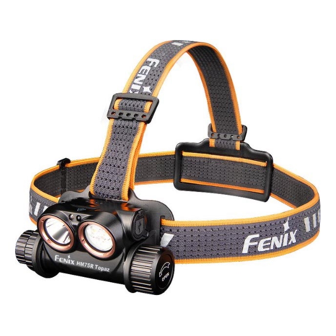 Fenix HM75RTOPAZ - LED Aptumšojama uzlādējams galvas lampa LED/USB IP68 1600 spīdīgs 210 h 4000 mAh