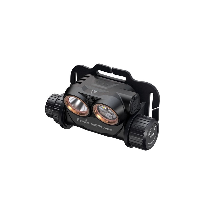 Fenix HM75RTOPAZ - LED Aptumšojama uzlādējams galvas lampa LED/USB IP68 1600 spīdīgs 210 h 4000 mAh