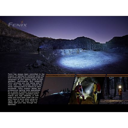 Fenix HP16R1250 - LED Uzlādējama galvas lampa 3xLED/USB 4xAA IP66 1250 lm 600 h 3000 mAh