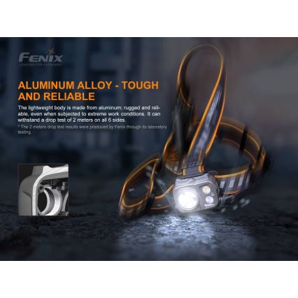 Fenix HP25RV20 - LED Aptumšojama uzlādējama galvas lampa 3xLED/1x21700 IP66 1600 lm 800 h