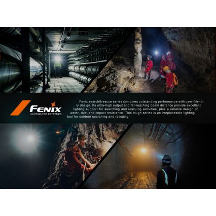 Fenix HP35R - LED regulējama uzlādējama galvas lampa LED/USB 5000 mAh IP66 4000 lm 500 h melna
