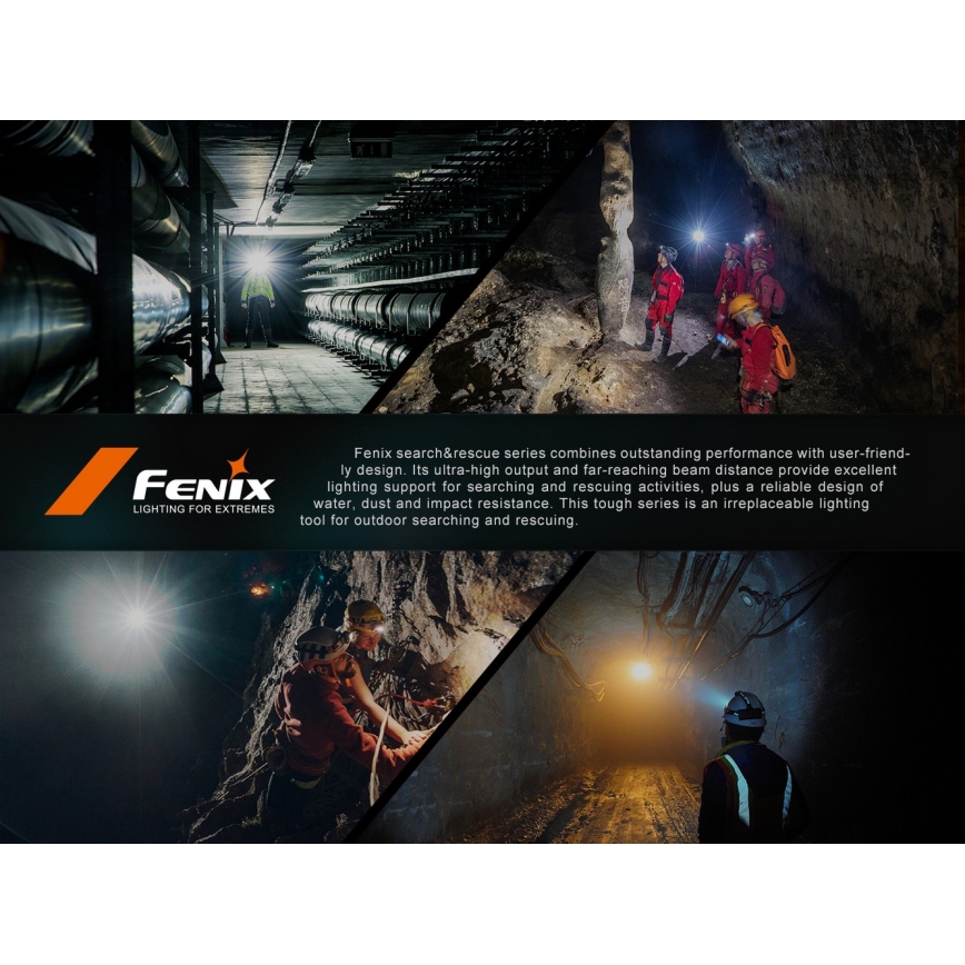 Fenix HP35R - LED regulējama uzlādējama galvas lampa LED/USB 5000 mAh IP66 4000 lm 500 h melna