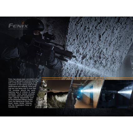 Fenix LR35R - LED Uzlādējams lukturis 6xLED/2x21700 4000 mAh IP68 10000 lm 80 hrs