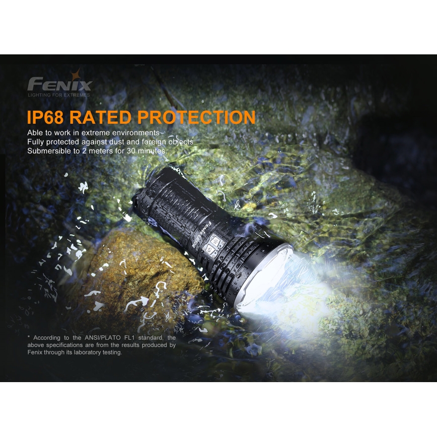 Fenix LR50R - LED Uzlādējams lukturis 4xLED/USB IP68 12000 lm 58 hrs