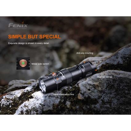 Fenix PD25R - LED Uzlādējams lukturis LED/USB/1xCR123A IP68 800 lm 70 h 700 mAh