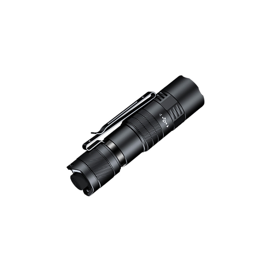 Fenix PD26RACE - regulējams uzlādējams LED lukturis, USB uzlāde, 1600 mAh, IP68, 1300 lm, 556 h, melns