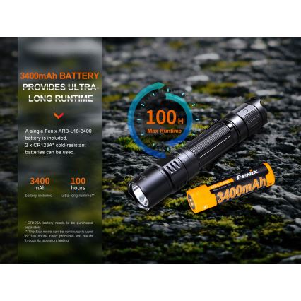 Fenix PD35R - LED Uzlādējams lukturis LED/USB/2xCR123A IP68 1700 lm 100 h 3400 mAh