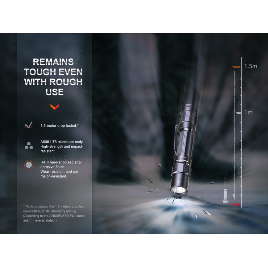 Fenix PD35R - LED Uzlādējams lukturis LED/USB/2xCR123A IP68 1700 lm 100 h 3400 mAh