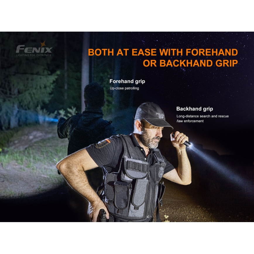 Fenix PD35V30 - LED Uzlādējams lukturis LED/USB/2xCR123A IP68 1700 spīdīgs 230 h 2600 mAh