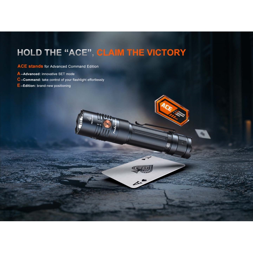 Fenix PD36RACE - LED regulējams uzlādējams lukturis LED/USB 5000 mAh IP68 3000 lm 63,45 h melns