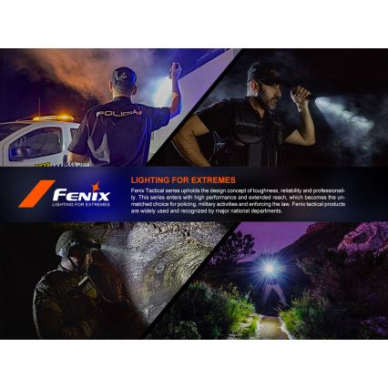 Fenix PD36RACE - LED regulējams uzlādējams lukturis LED/USB 5000 mAh IP68 3000 lm 63,45 h melns