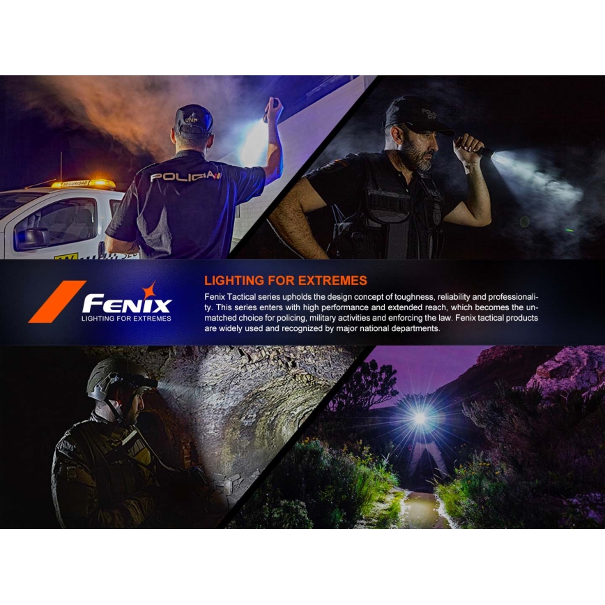 Fenix PD36RACE - LED regulējams uzlādējams lukturis LED/USB 5000 mAh IP68 3000 lm 63,45 h melns