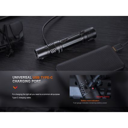 Fenix PD36RPRO - LED Uzlādējams taktiskais lukturītis LED/USB IP68 2800 lm 42 h 5000 mAh