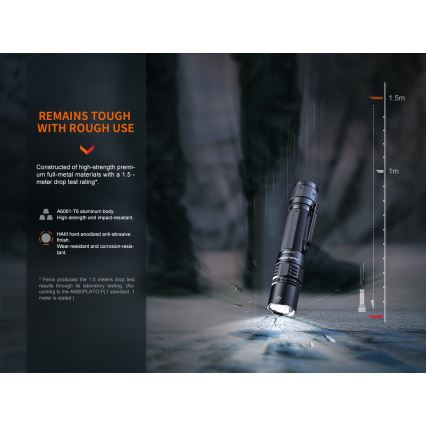 Fenix PD36RPRO - LED Uzlādējams taktiskais lukturītis LED/USB IP68 2800 lm 42 h 5000 mAh