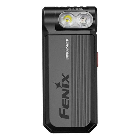 Fenix SW05RREDBLC - LED Aptumšojama uzlādējams lukturītis LED/USB IPX6 150 lm 49 h 700 mAh melna