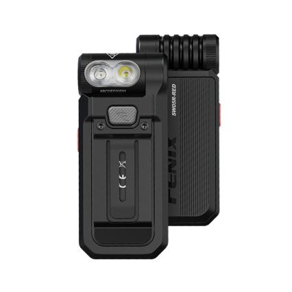 Fenix SW05RREDBLC - LED Aptumšojama uzlādējams lukturītis LED/USB IPX6 150 lm 49 h 700 mAh melna