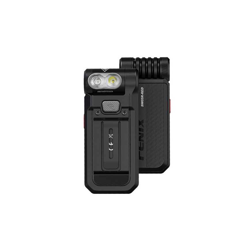 Fenix SW05RREDBLC - LED Aptumšojama uzlādējams lukturītis LED/USB IPX6 150 lm 49 h 700 mAh melna
