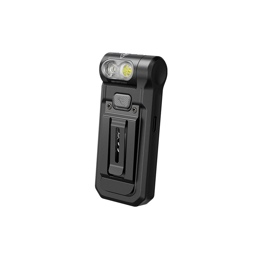 Fenix SW05RREDBLC - LED Aptumšojama uzlādējams lukturītis LED/USB IPX6 150 lm 49 h 700 mAh melna