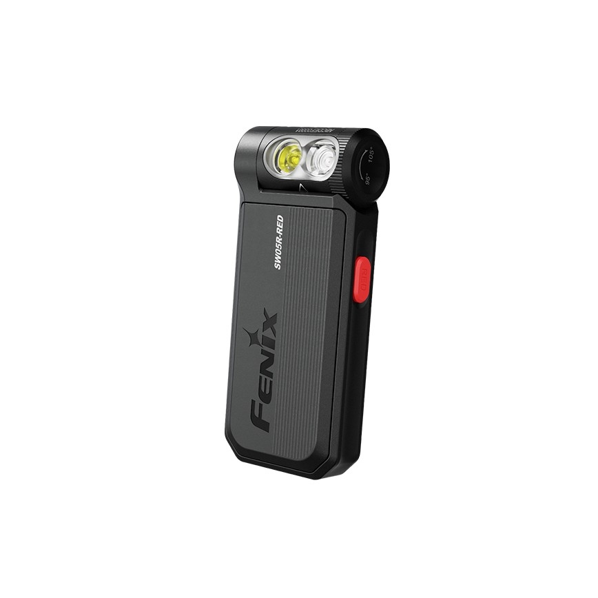 Fenix SW05RREDBLC - LED Aptumšojama uzlādējams lukturītis LED/USB IPX6 150 lm 49 h 700 mAh melna