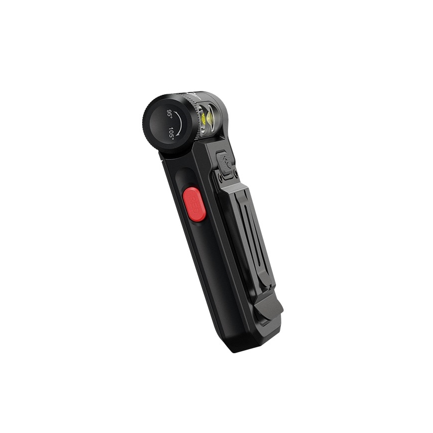 Fenix SW05RREDBLC - LED Aptumšojama uzlādējams lukturītis LED/USB IPX6 150 lm 49 h 700 mAh melna