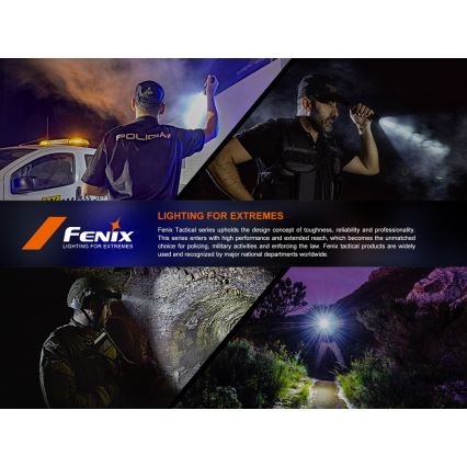 Fenix SW05RUVBLC - LED Aptumšojama uzlādējams lukturītis LED/USB IPX6 150 lm 49 h 700 mAh melna