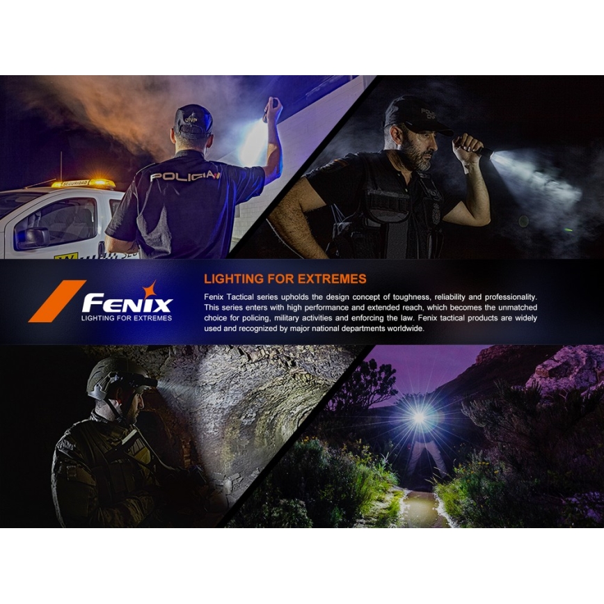 Fenix SW05RUVBLC - LED Aptumšojama uzlādējams lukturītis LED/USB IPX6 150 lm 49 h 700 mAh melna