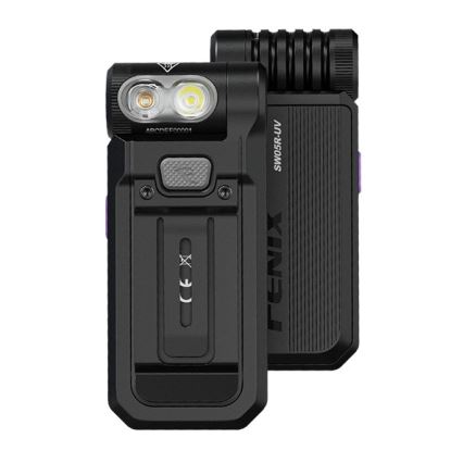 Fenix SW05RUVBLC - LED Aptumšojama uzlādējams lukturītis LED/USB IPX6 150 lm 49 h 700 mAh melna