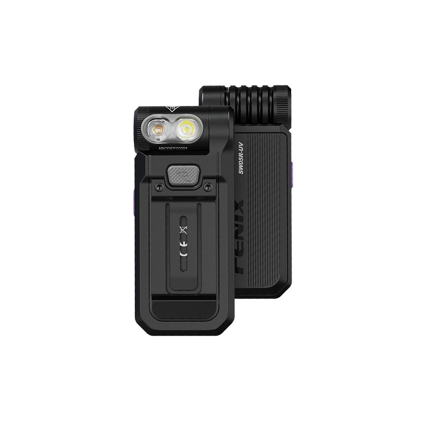 Fenix SW05RUVBLC - LED Aptumšojama uzlādējams lukturītis LED/USB IPX6 150 lm 49 h 700 mAh melna