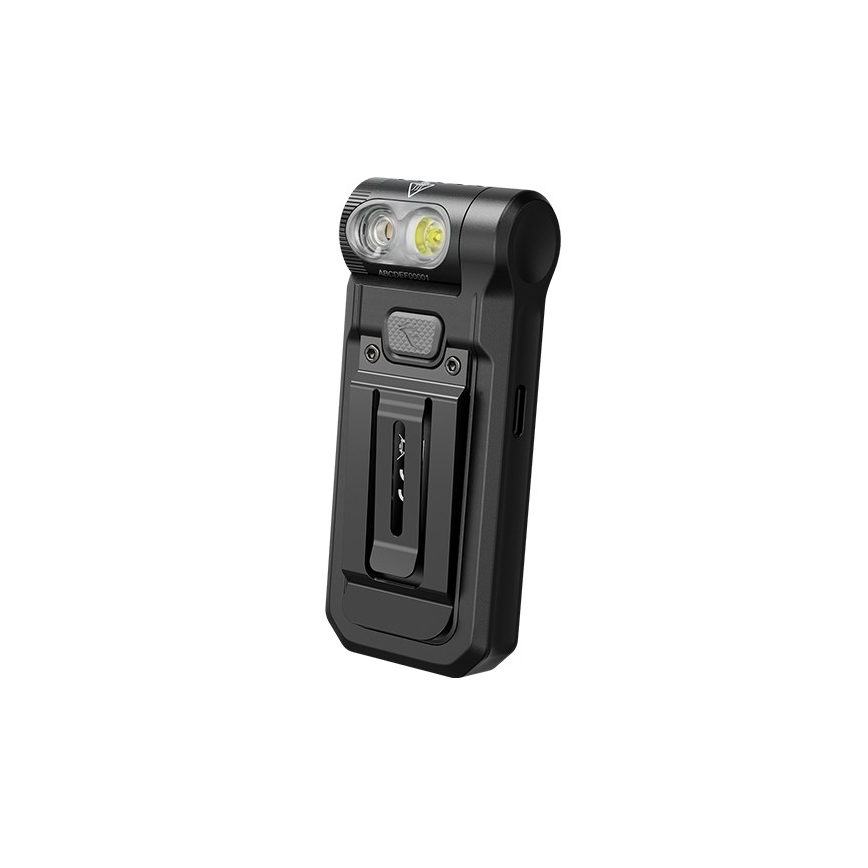 Fenix SW05RUVBLC - LED Aptumšojama uzlādējams lukturītis LED/USB IPX6 150 lm 49 h 700 mAh melna
