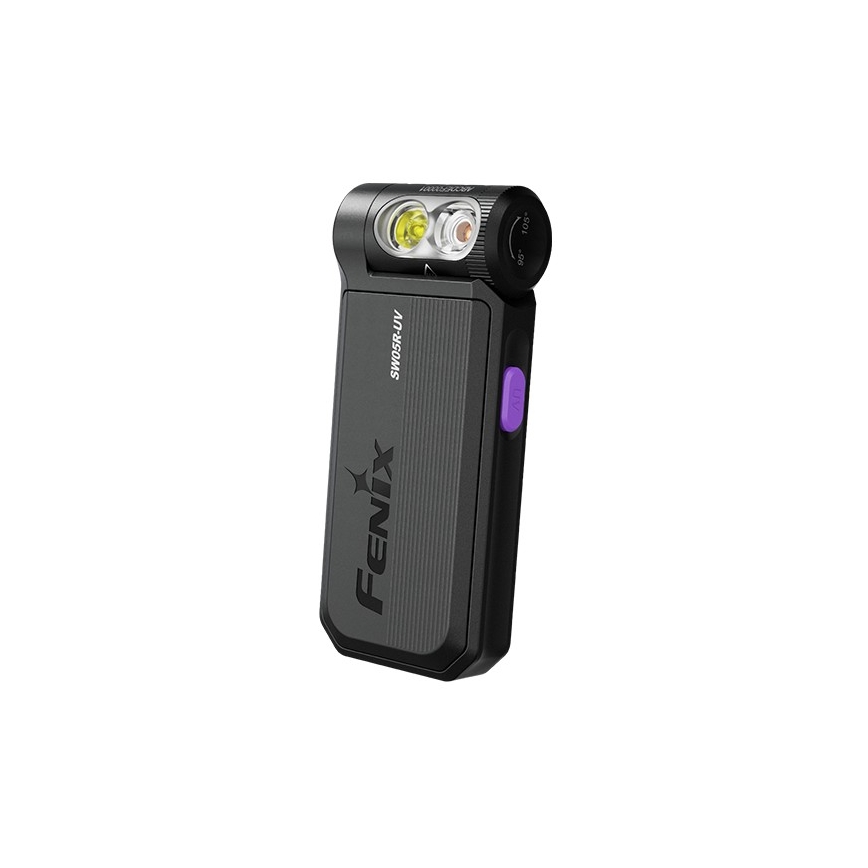 Fenix SW05RUVBLC - LED Aptumšojama uzlādējams lukturītis LED/USB IPX6 150 lm 49 h 700 mAh melna